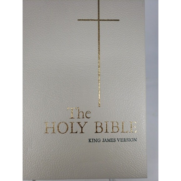 Holy Bible King James Version 1963 KJV Padded Cover VTG Gold Edge Good Council - Picture 2 of 16